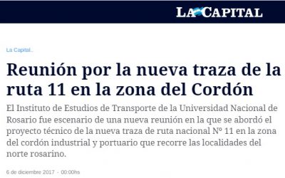 Movilidad Regional – Publicación Diario La Capital  06/12/2017 | Noticia