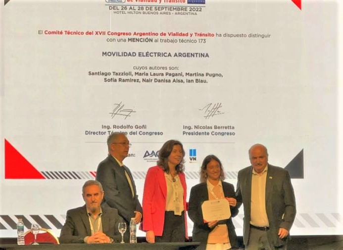 DISTINGUIDA MENCIÓN EN MOVILIDAD ELÉCTRICA 2022