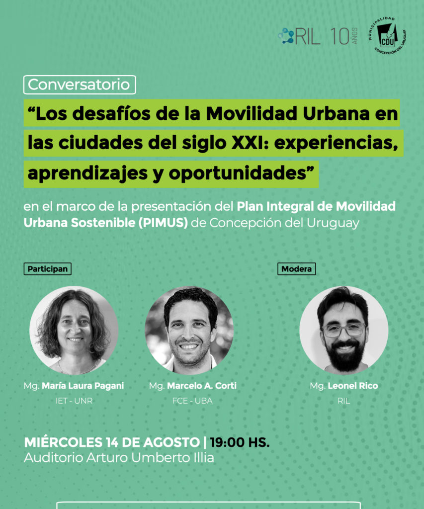 Conversatorio “Los Desafíos de la movilidad urbana en las ciudades del siglo XXI: experiencias, aprendizajes y oportunidades”